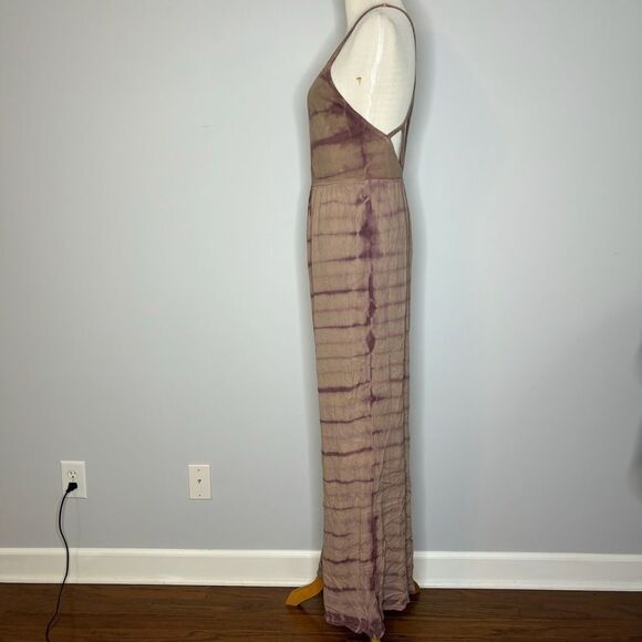 Ecoté- Purple Jumpsuit with Cross Back - Picture 2 of 4